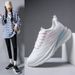 New Breathable Flying Woven Sports For And Women Running Thick Soled Casual Shoes Men F_vogvips.com