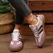 Contrasting Color Plus Size Sneakers Spring And Autumn New Round Toe Deep Mouth Soft Sole Non-slip Wear-resistant Flat_vogvips.com