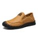 Plus-Size Autumn And Winter Genuine Leather Breathable Loafers Casual Men's Leather Shoes Trendy Goodyear Handmade Men's_vogvips.com
