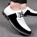 HPIOPL Men's Casual Slip-On Shoes - Breathable Elastic Loafers With Comfortable EVA Insole, Lightweight & Versatile For Spring, Summer & Fall_vogvips.com