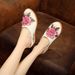 Flower High Heel Ethnic Oxford Embroidered Slippers_vogvips.com