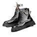 European Warm Series Martin New Autumn Winter British Casual Black Glossy Leather Men's Thick Sole Height Increasing Motorcycle Work Boots_vogvips.com