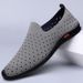 German Camel Dynamic Men's 2024 Summer New Hollow Breathable Genuine Leather Casual Men Comfortable Dad Shoes_vogvips.com