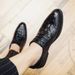 Men's Fashion Red Business Derby Shoes British Black Business Forum Men's Shoes Lace Banquet Dress Wedding Shoes_vogvips.com