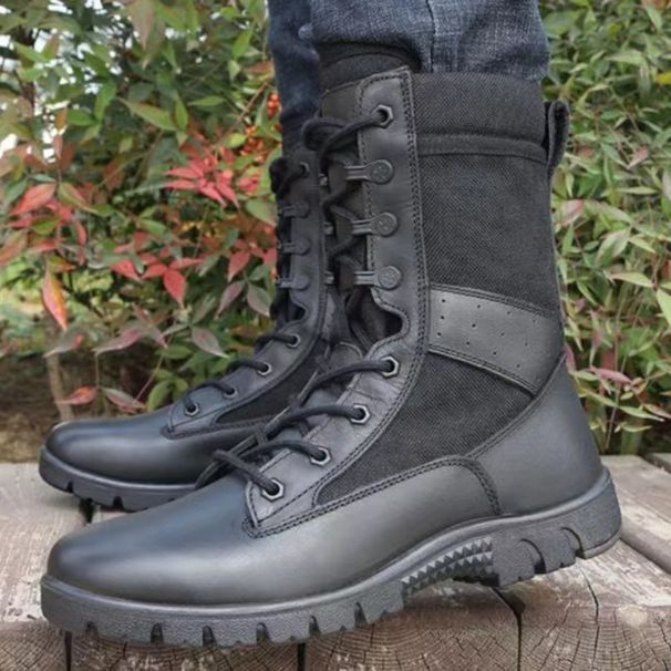 European Warm Series New Style 017 Men High Top Outdoor Combat Full Cowhide Wear-Resistant Non-Slip Puncture-Resistant Military Training_vogvips.com