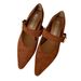 Korean Version Pointed Head Shallow Mouth One-word Buckle With Flat Bottom Low Heel Single Shoes 2025 New French Retro Suede Mary Jane Women_vogvips.com