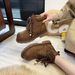 2025 Platform Martin For Women 2025 Autumn New Fashion Versatile Petite Non-Slip British Style Ugly Cute Yellow Boots_vogvips.com