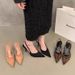 French-style Evening Breeze Leopard Print Suede Pointed-toe High-heeled Sandals For Women, 2026 Spring-summer Closed-toe_vogvips.com