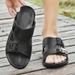 High Quality Flats Summer Mens Sandals Fashion Sneakers Outdoor Non-slip Male Beach Slippers Handmade Real Leather Men_vogvips.com