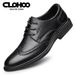 Euro Step Top Layer Cowhide Men's Brogue Business Formal Height Increasing Casual British Style Wedding Groom Shoes_vogvips.com