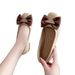 2025 Spring/Summer New Low-Heel European And American Style Shallow Fairy-Like Mom Shoes With Bowknot, Korean Version_vogvips.com