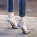 Hollow Crystal Pointed-toe Sandals With Covered Toe, European And American Style, Sequined One-strap Wedding Shoes,_vogvips.com