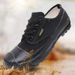 Simple Men's Shoes, Canvas Work Shoes For Construction Sites, Durable Farm Shoes, Rubber-soled Yellow Sneakers, Outdoor Casual Sports Shoes_vogvips.com