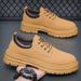 Men's Retro British Style Durable Low Top Ankle Boots Spring/Summer 2024 Thick Soled Casual Shoes Versatile Martin Boots_vogvips.com