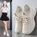 Flying Woven Women's Shoes Student Sports Running Casual Shoes Breathable Height-increasing Shoes_vogvips.com