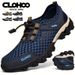 CLOHOO Mesh Thick Rubber Sole Handmade Cold Glue Casual Outdoor Sports Men's Shoes Breathable Comfortable Summer Sandals_vogvips.com