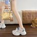 2026 Summer Women's Chunky Sneakers, Thick-Soled Mesh, Lightweight, Height-Increasing, Leg-Lengthening, Versatile Casual_vogvips.com