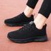 Black Women's Sports Soft Sole Running Casual Women Spring Autumn Mesh Breathable Travel Shoes Daily_vogvips.com