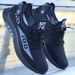 New 2025 Men's Flyknit Shoes Sporty Stylish Comfortable Breathable Mesh Casual Running Dad Trendy Popular_vogvips.com