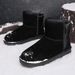 Winter Snow Boots Cotton Shoes Plush Warm Boots Plus Cotton Men's Shoes Trendy Shoes Outdoors_vogvips.com
