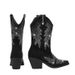 Women's Rhinestone Ankle Boots With Tribal Design - Pointed Toe Mid-Heel Boots For Fall & Winter, Non-Slip Rubber Sole_vogvips.com
