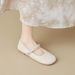 Cute Round Head Ballet Shoes Shallow Mouth With Mary Jane Flat Shoes Women_vogvips.com