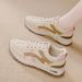 Cross-Border Plus Size Leather Sneakers Running Spring 2025 New Fashion Casual Versatile Dad Shoes Women_vogvips.com
