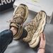 Summer mesh men's shoes breathable casual student sports running versatile Korean thick soled height enhancing white dad shoes_vogvips.com