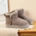 Women's Shoes Side-Zip Snow Boots – Shearling Lined Winter Shoes (Waterproof & Slip-Resistant)_vogvips.com