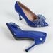 Women Pointed Toe Patent Pumps Stiletto High Heels Rhinestone Bow Dress Shoes For Wedding Evening Party 9cm Heel With Cushion_vogvips.com