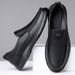 TerraStride Men's 2025 Autumn Hot Style Cowhide Soft Sole Breathable Business Casual Leather Thin Slip-On Dad Shoes Men_vogvips.com