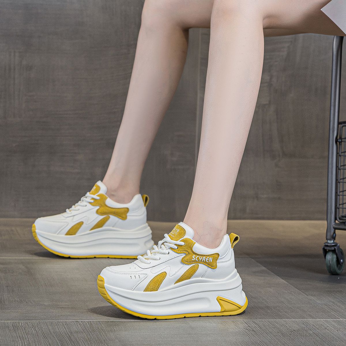 Thick-soled Height-increasing Small Forrest Gump Shoes Women's Little White Shoes Casual Versatile Sports Women's Shoes_vogvips.com