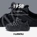 Men's Chunky Platform Sneakers - Lightweight Comfortable Casual Shoes With Thick Sole For Height Boost (Gray, Black/White)_vogvips.com