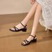 Stunning French-style Women's Sandals Outdoor Wear, New 2026 Model, A High-end Feel, Suitable For Pairing With Skirts,_vogvips.com