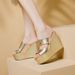 2025 Summer New Fish-Mouth Wedge , Fashionable High-Heeled Slippers Outdoor Wear, Large Size One-Strap Sandals For_vogvips.com