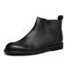 European Warm Series 2025 New Autumn Winter Men's Genuine Leather Round Toe Flat British Style Versatile Western Ankle Zipper Martin Boots_vogvips.com