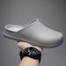 Waterproof And Oil-proof Chef Shoes Men's And Women's Fashion Nurse Shoe Covers Feet Work Sandals_vogvips.com