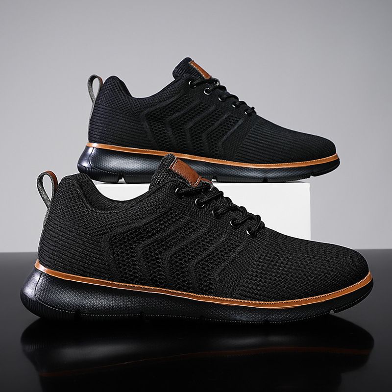 Men Fly Woven Breathable Casual Sports Shoes, Large Size Durable Non Slip Outdoor Walking Footwear For Cross-border Sale_vogvips.com