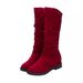 2021 Autumn New High Tube Martin Boots Velvet Suede Round Toe Slimming Women's Shoes_vogvips.com