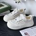 White Women In Spring Summer , New Ultra Soft Breathable Casual Shoes, Versatile And Trendy Board Shoes For Campus_vogvips.com