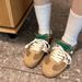 Flat replacement breathable two tone shoelaces, German training women's casual soft sole, mesh leather version, Forrest_vogvips.com