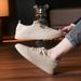 Summer White Sneakers For Women, Flat Breathable Casual Shoes, 2024 New Soft Sole Comfortable Hollow Breathable Women's Shoes Trend_vogvips.com