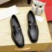 Spring New Genuine Leather Casual High-end Business Breathable Loafers Men's Slip-on Wedding Groom Shoes_vogvips.com