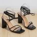 2025 Large Size Women's Foreign Trade, Square Toe, Lace-Up, Thin Heel, High Heels, Cross Strap Sandals For Women,_vogvips.com