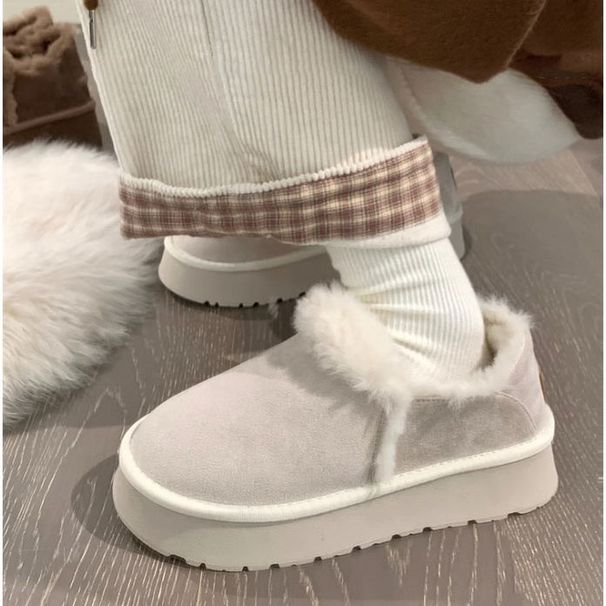 Snow Boots For Women's Winter Plush Thick Insulation Large Cotton Shoes Fashionable Thick Soles High Height Short Boots 0F_vogvips.com