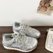 White Lightweight Thick-soled Mesh Sneakers Women's Heightening Casual Dad Shoes_vogvips.com