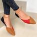 Women's plus Size 43 Flat Shoes Color Block Pointed Toe Casual Summer Professional Work Trendy_vogvips.com