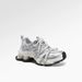 Trendy Thick-Soled Dad Sneaker For Women 2025 New Spring Meh Breathable Veratile Height-Increaing Silver Sport_vogvips.com