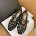 top Quality 24 French-Style Hollowed-Out Ballet Flats For Women, Flat-Soled Mary Jane With A Metal Buckle And Shallow Opening,_vogvips.com