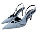ZA2024 Spring Summer New Denim Shallow Mouth Lace-up Hollow Toe Sexy Stiletto Fashion Sandals Mules_vogvips.com